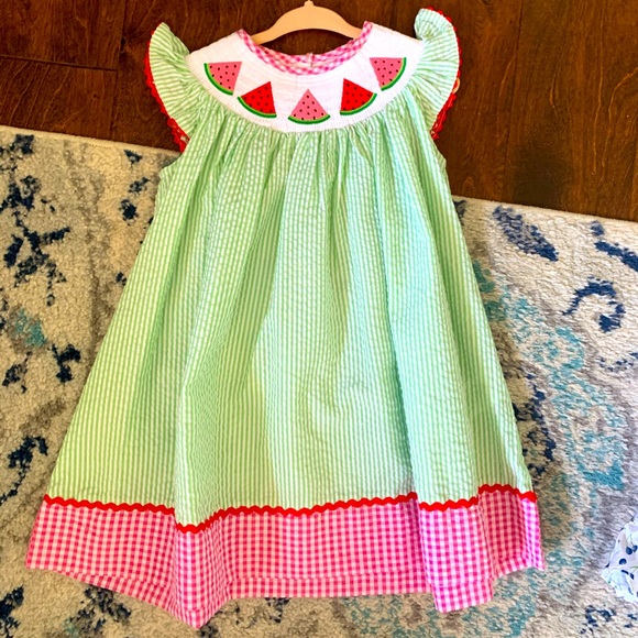 Lil Cactus Other - Lil Cactus Dress: smocked watermelon print